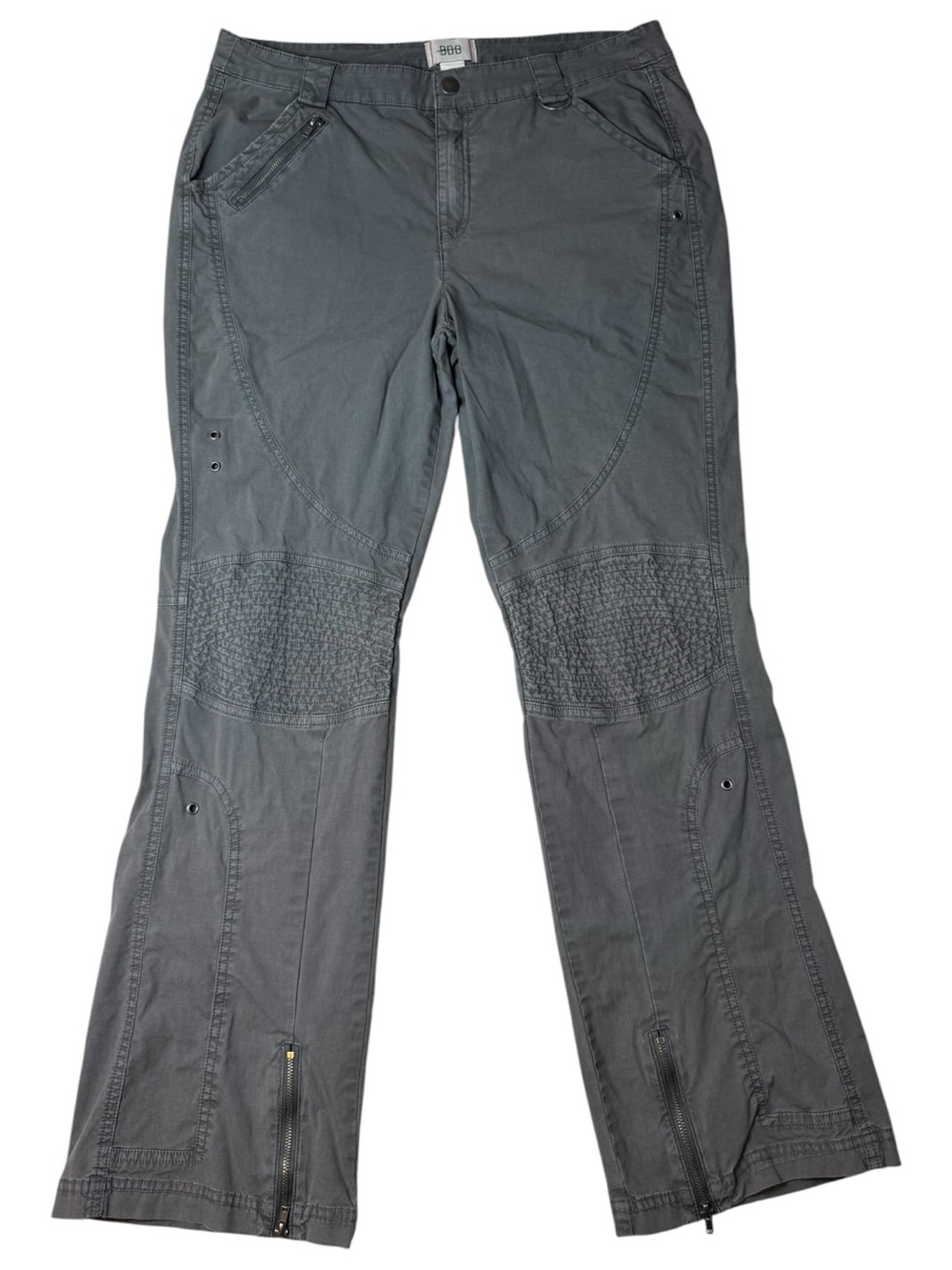 BDG Gray Moto Utility Zip Hem Pants Size 10
